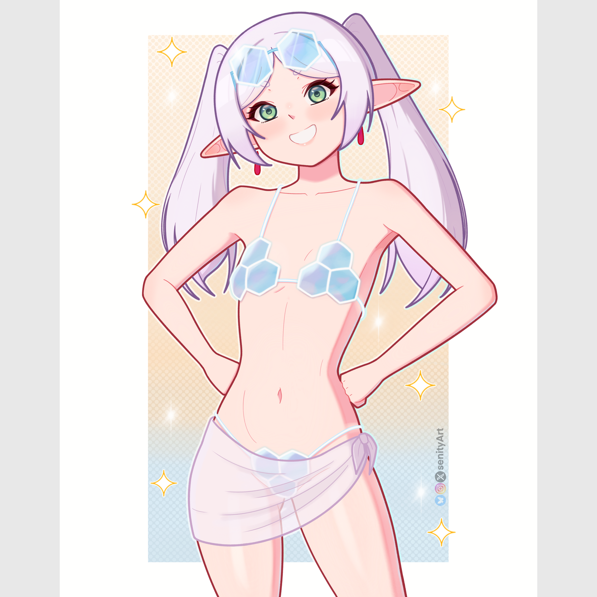 'Swimsuit Set' Frieren Print